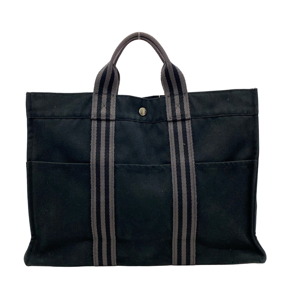Hermès Fourre Tout Tote PM Tote Bag Black Gray